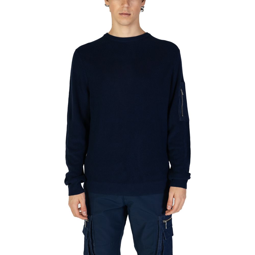 Antony Morato Sweat-shirt bleu en coton