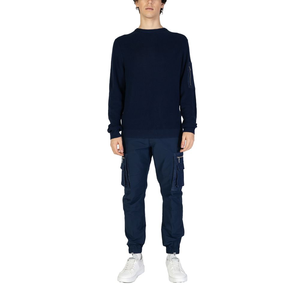 Antony Morato Sweat-shirt bleu en coton