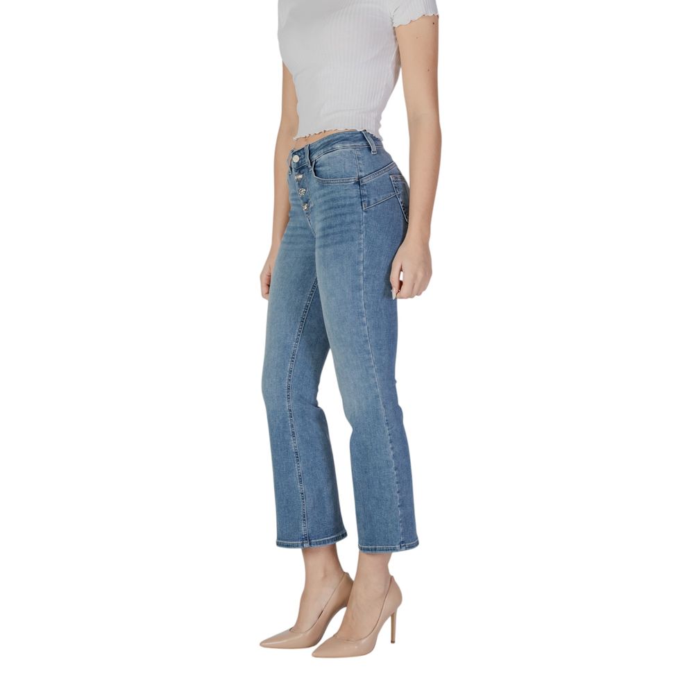 Jean bootcut en coton bleu Liu Jo