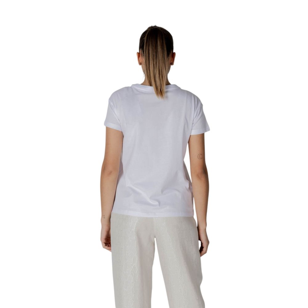 Armani Exchange White T-Shirt side view