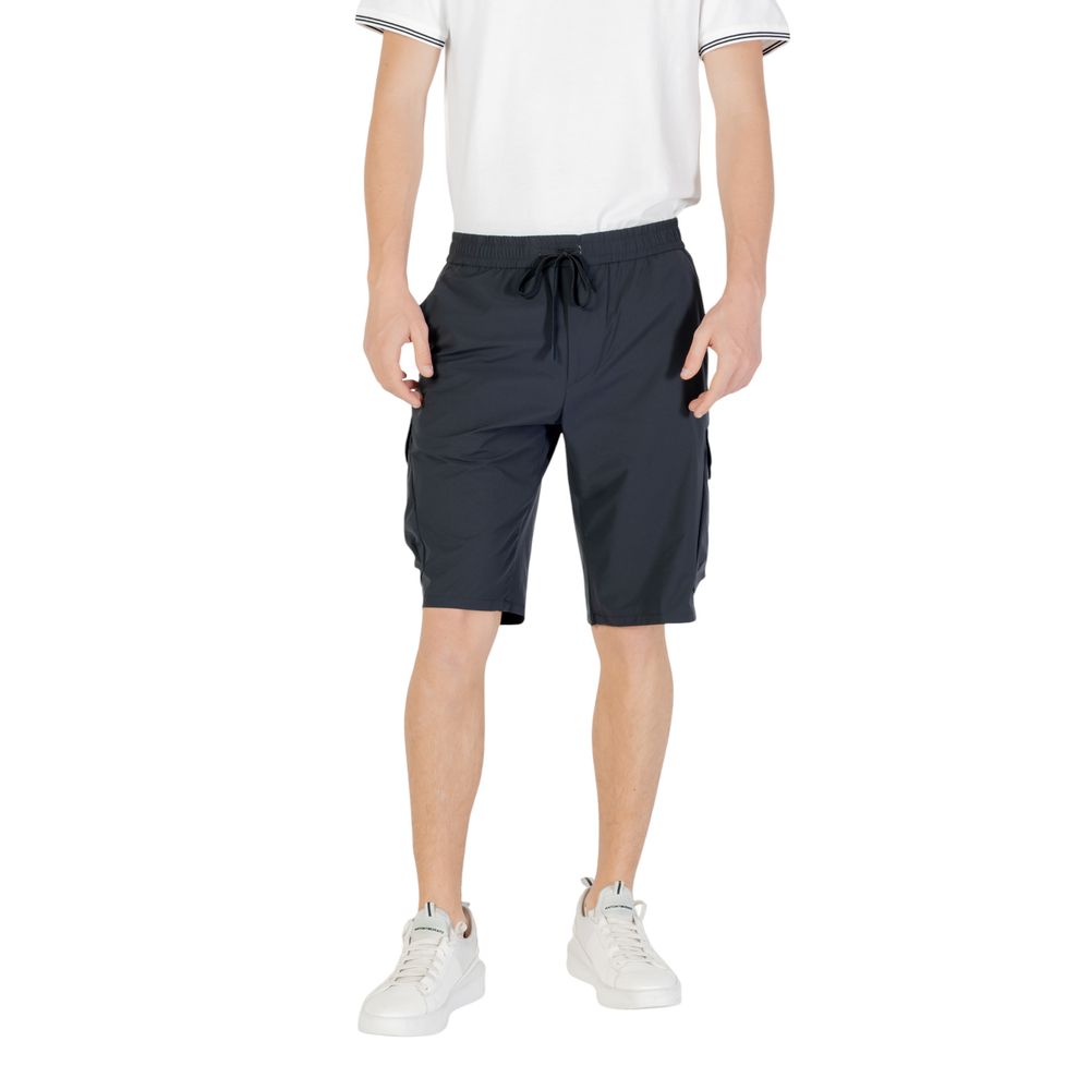 Shorts bermuda Hugo Boss en polyester bleu