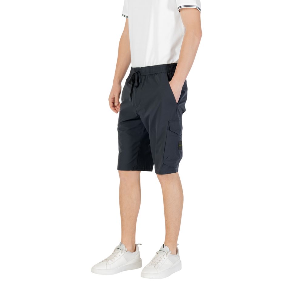 Shorts bermuda Hugo Boss en polyester bleu