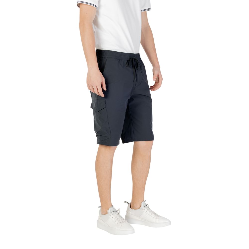 Shorts bermuda Hugo Boss en polyester bleu
