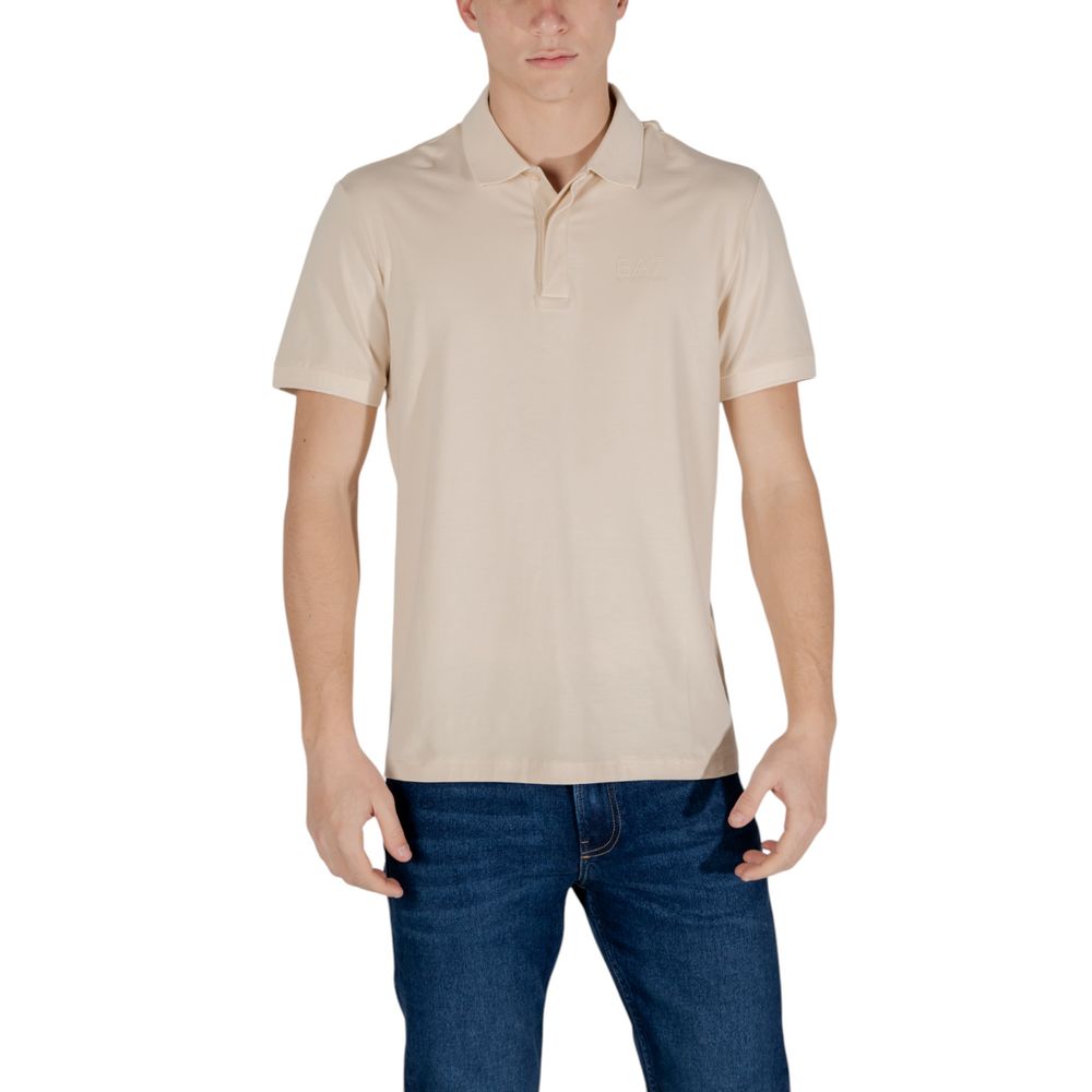 Polo EA7 Emporio Armani en coton beige