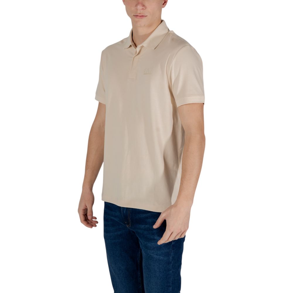 Polo EA7 Emporio Armani en coton beige
