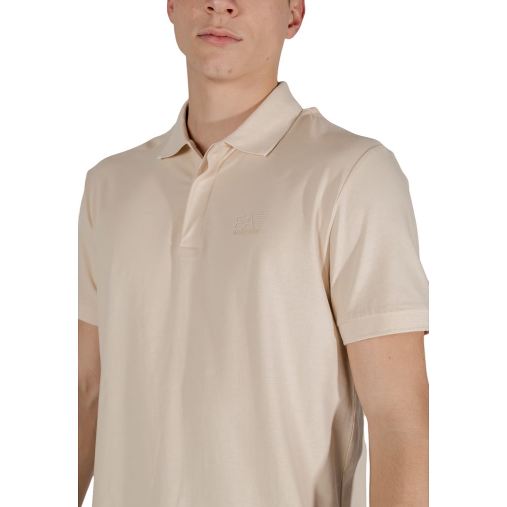 Polo EA7 Emporio Armani en coton beige