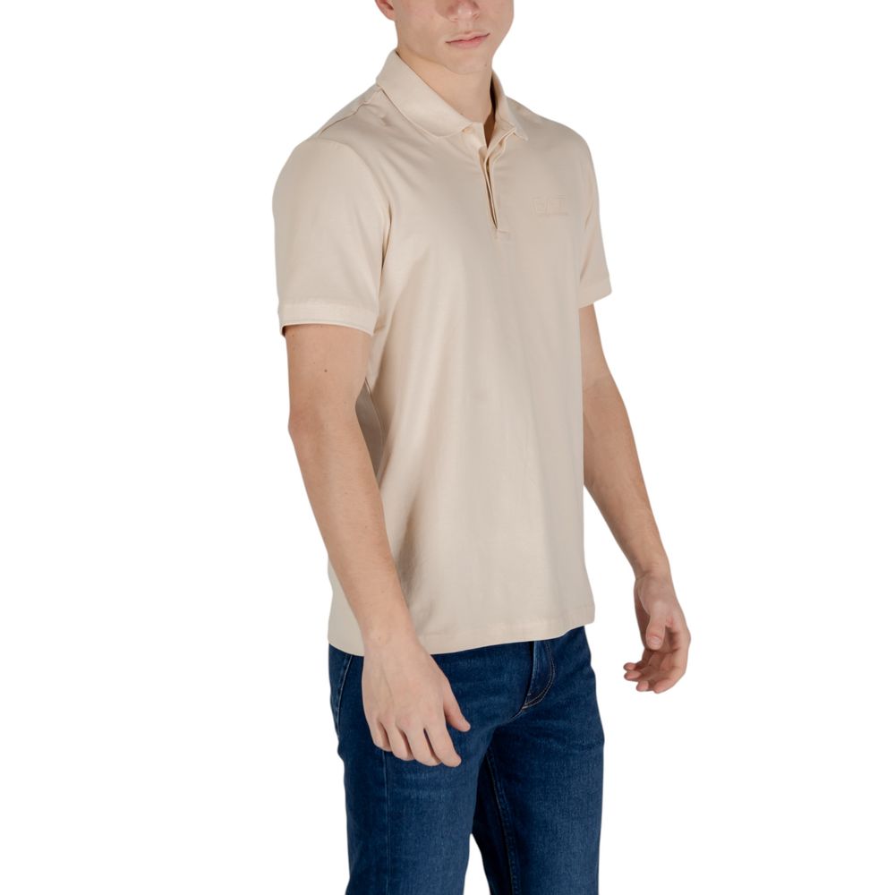 Polo EA7 Emporio Armani en coton beige