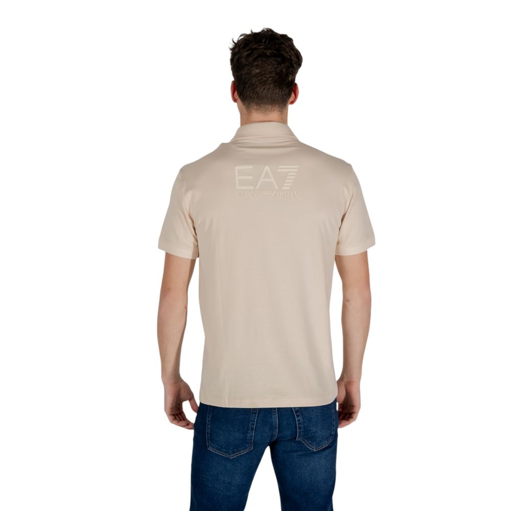 Polo EA7 Emporio Armani en coton beige