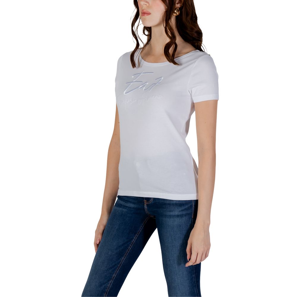 T-shirt en coton blanc EA7 Emporio Armani