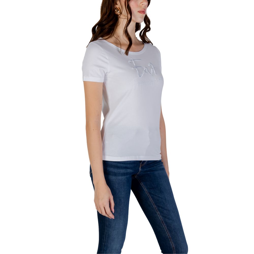 T-shirt en coton blanc EA7 Emporio Armani