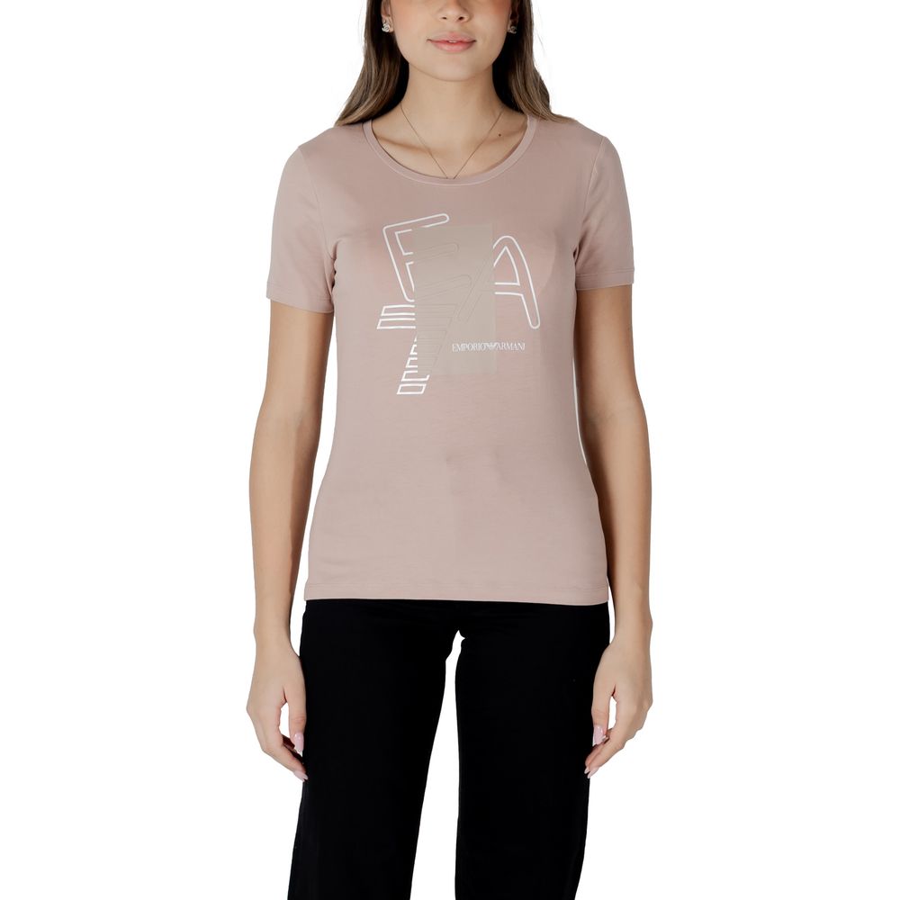 T-shirt EA7 Emporio Armani en coton rose