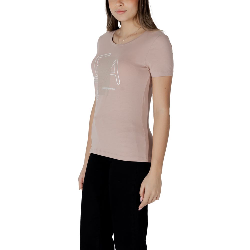 T-shirt EA7 Emporio Armani en coton rose