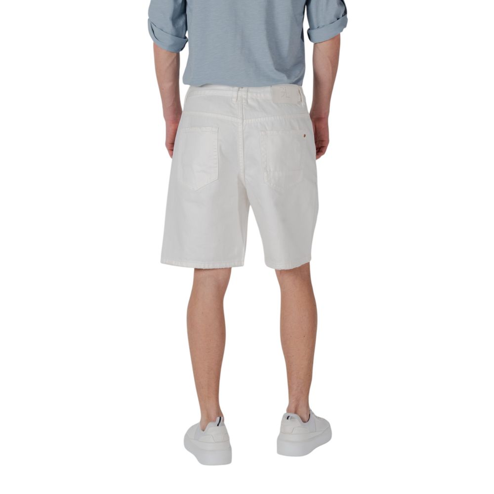 Shorts bermuda Gianni Lupo en coton blanc
