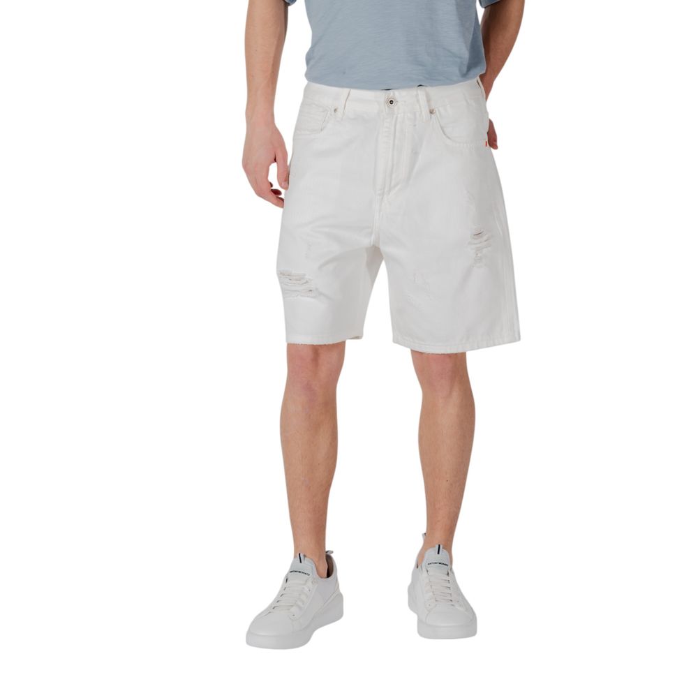 Shorts bermuda Gianni Lupo en coton blanc