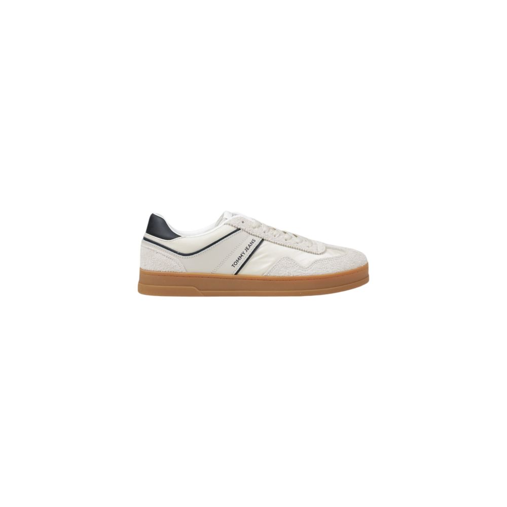 Baskets basses Tommy Hilfiger Jeans en cuir crème