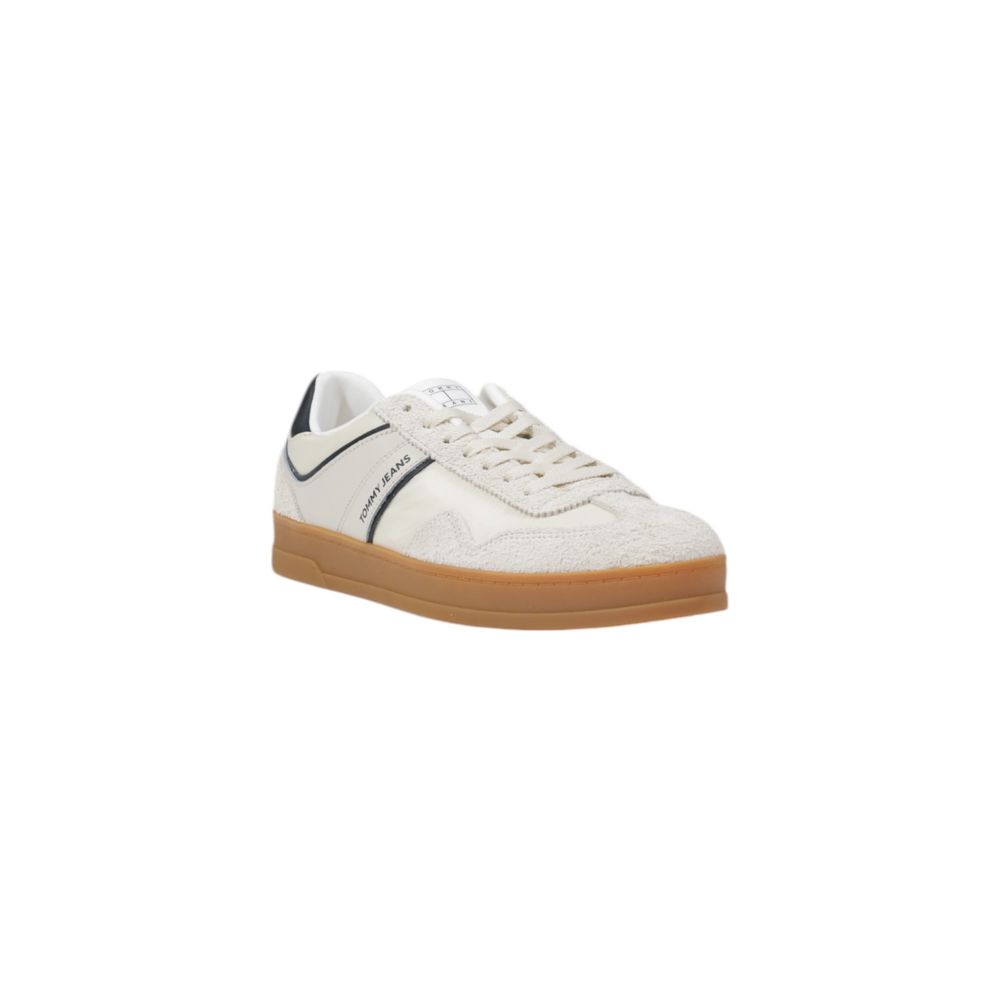 Baskets basses Tommy Hilfiger Jeans en cuir crème