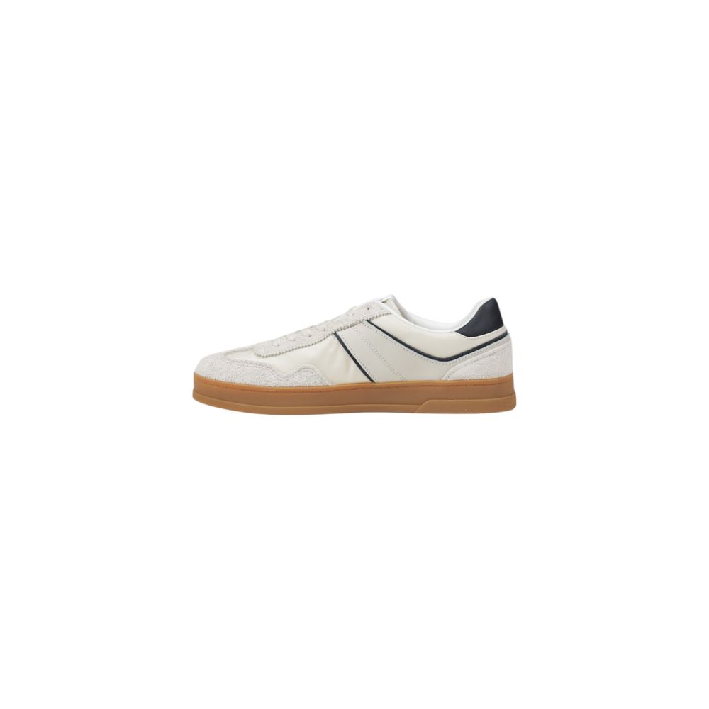 Baskets basses Tommy Hilfiger Jeans en cuir crème