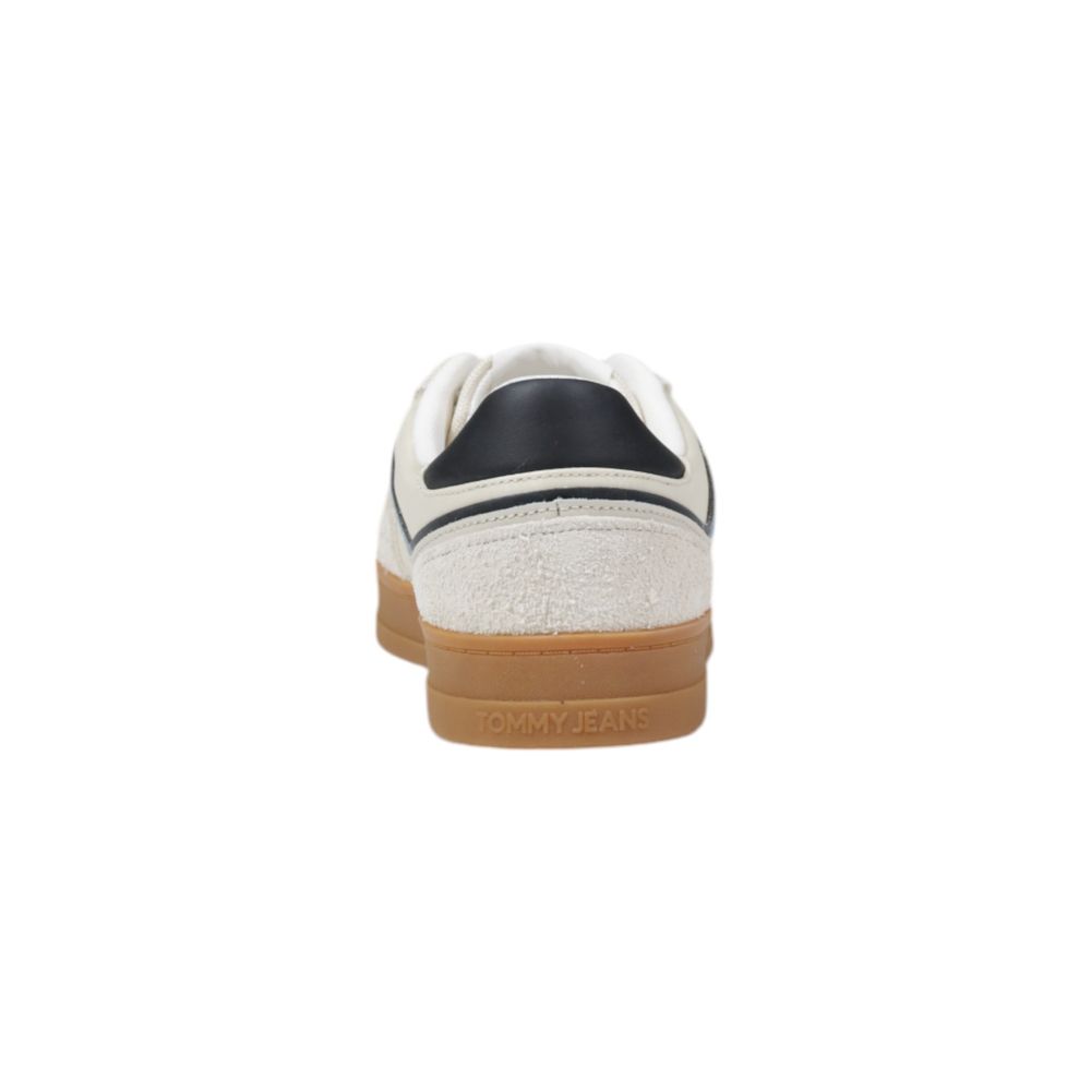 Baskets basses Tommy Hilfiger Jeans en cuir crème