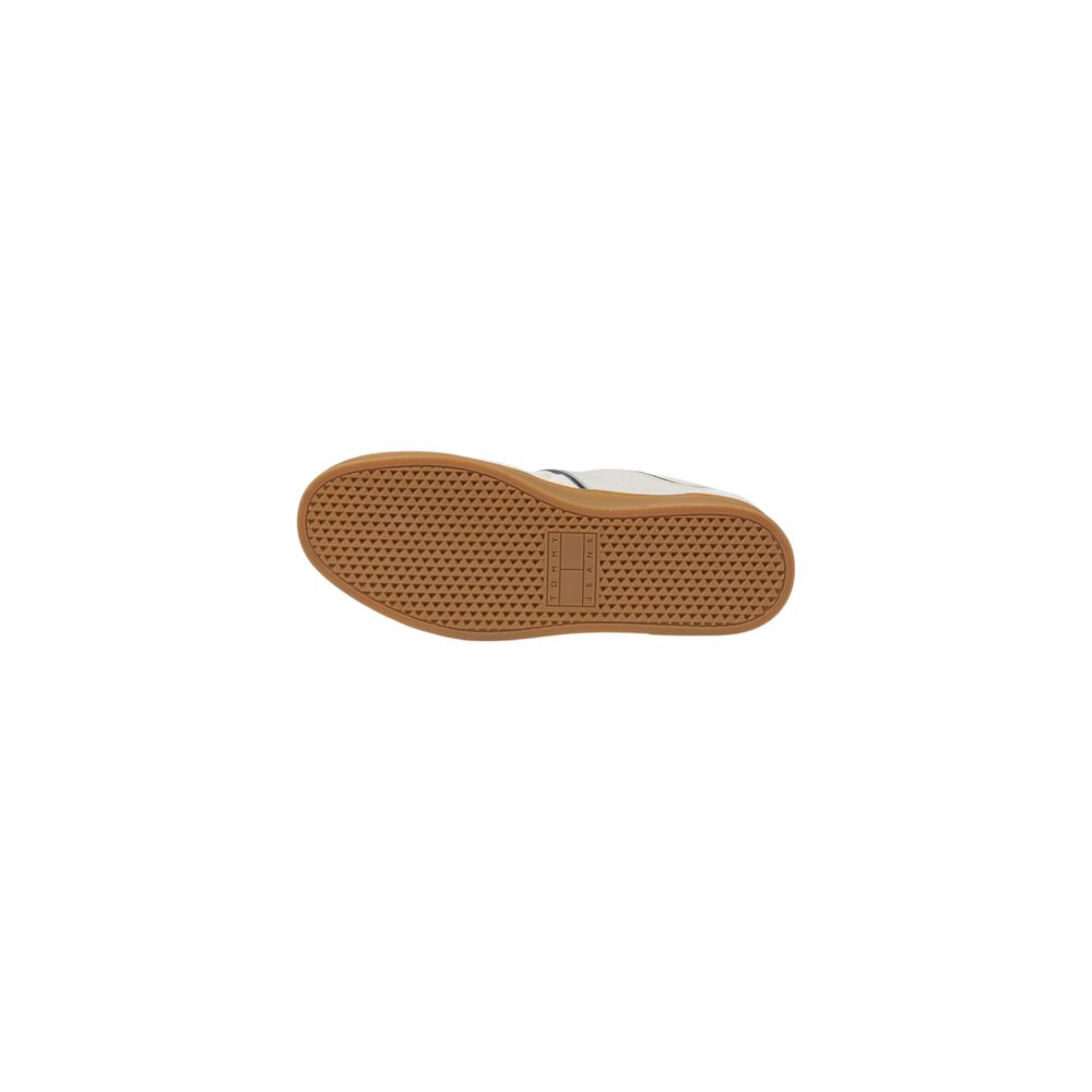 Baskets basses Tommy Hilfiger Jeans en cuir crème