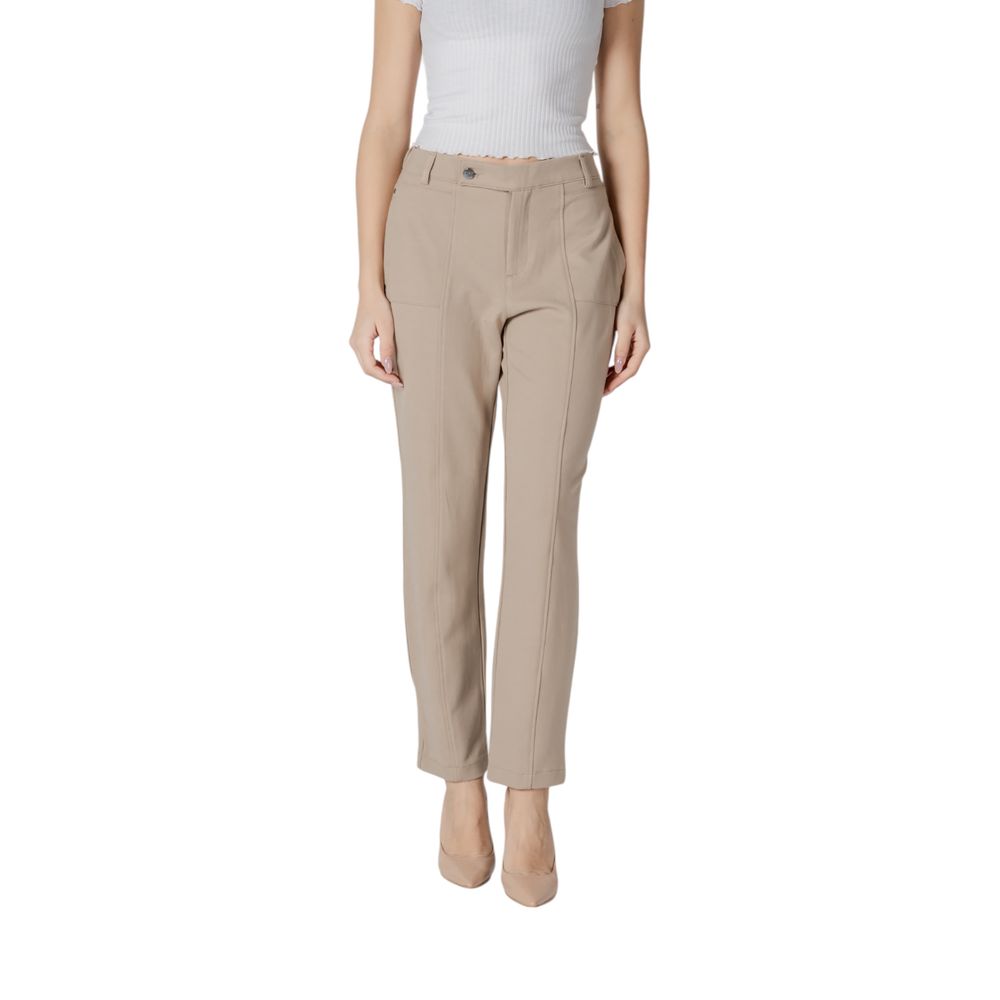 Pantalon en viscose beige Street One