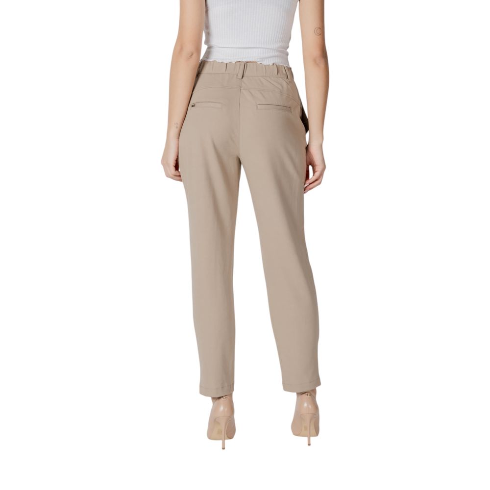 Pantalon en viscose beige Street One