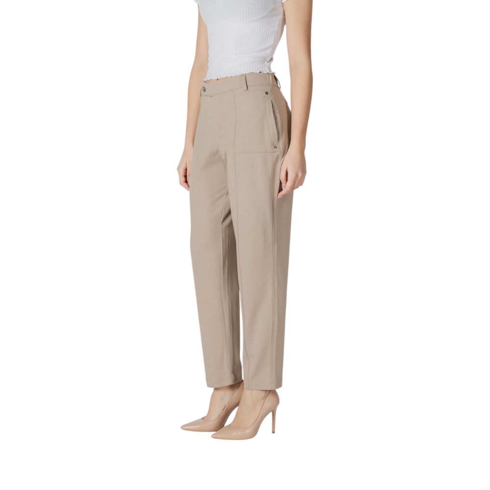 Pantalon en viscose beige Street One