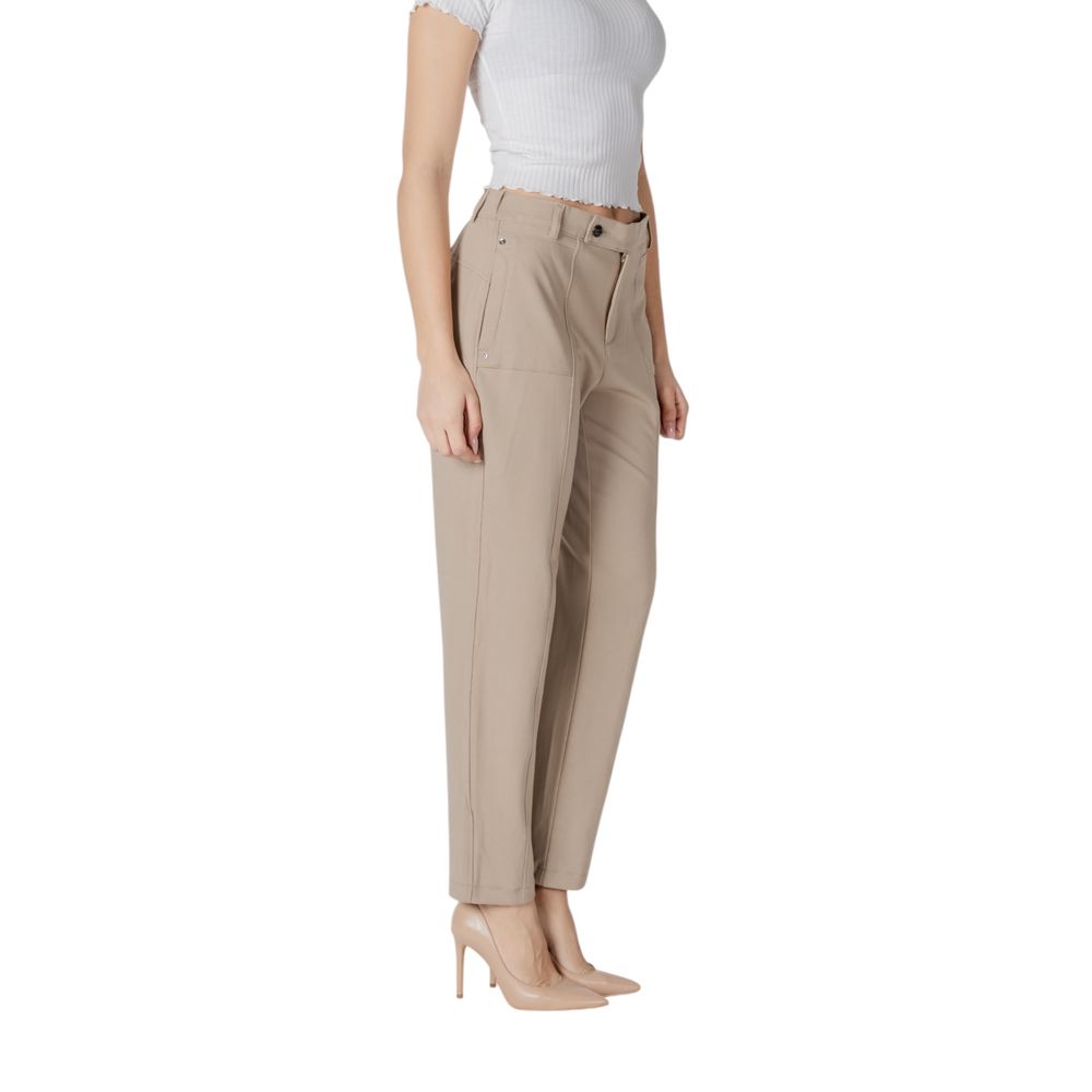 Pantalon en viscose beige Street One