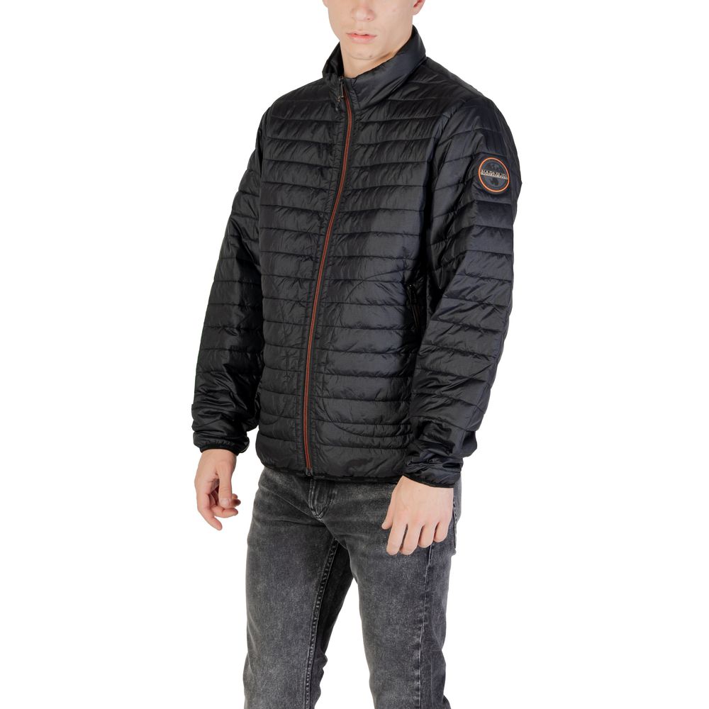 Napapijri Black Polyamide Coat