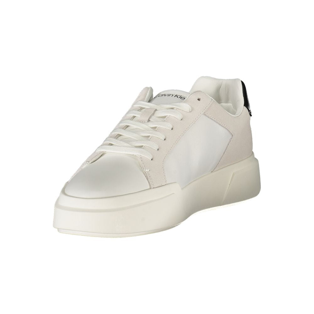 Calvin Klein Baskets en cuir Bianco pour homme