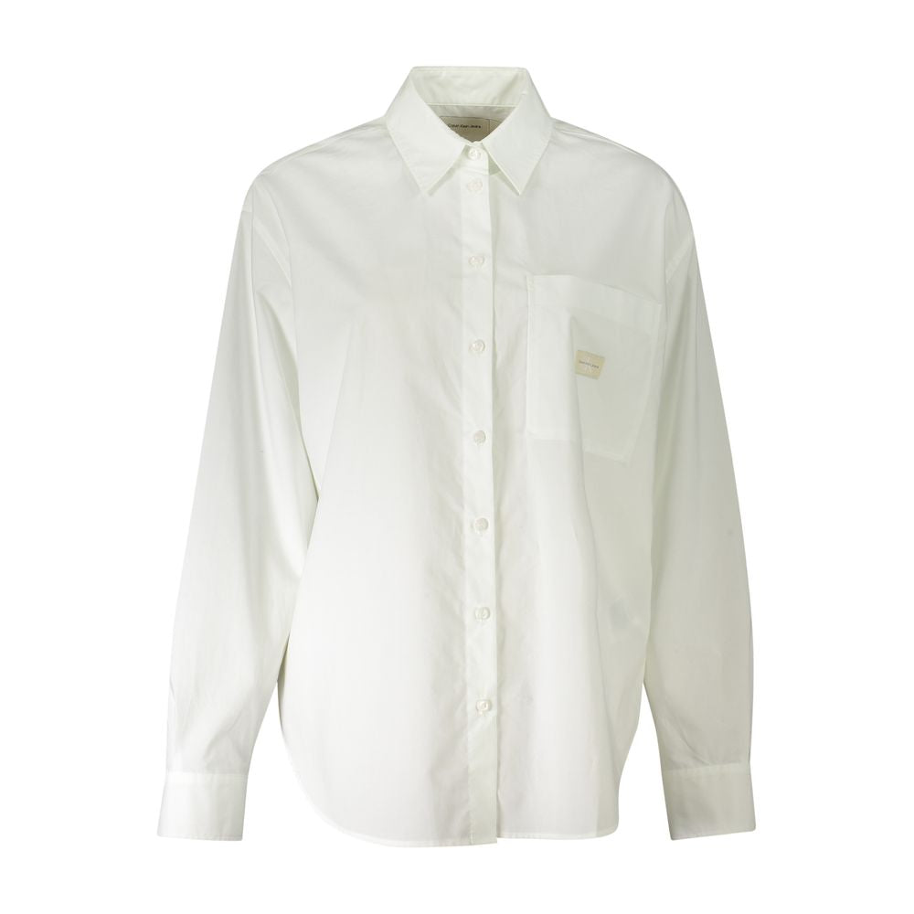 Chemise femme Calvin Klein Bianco en coton