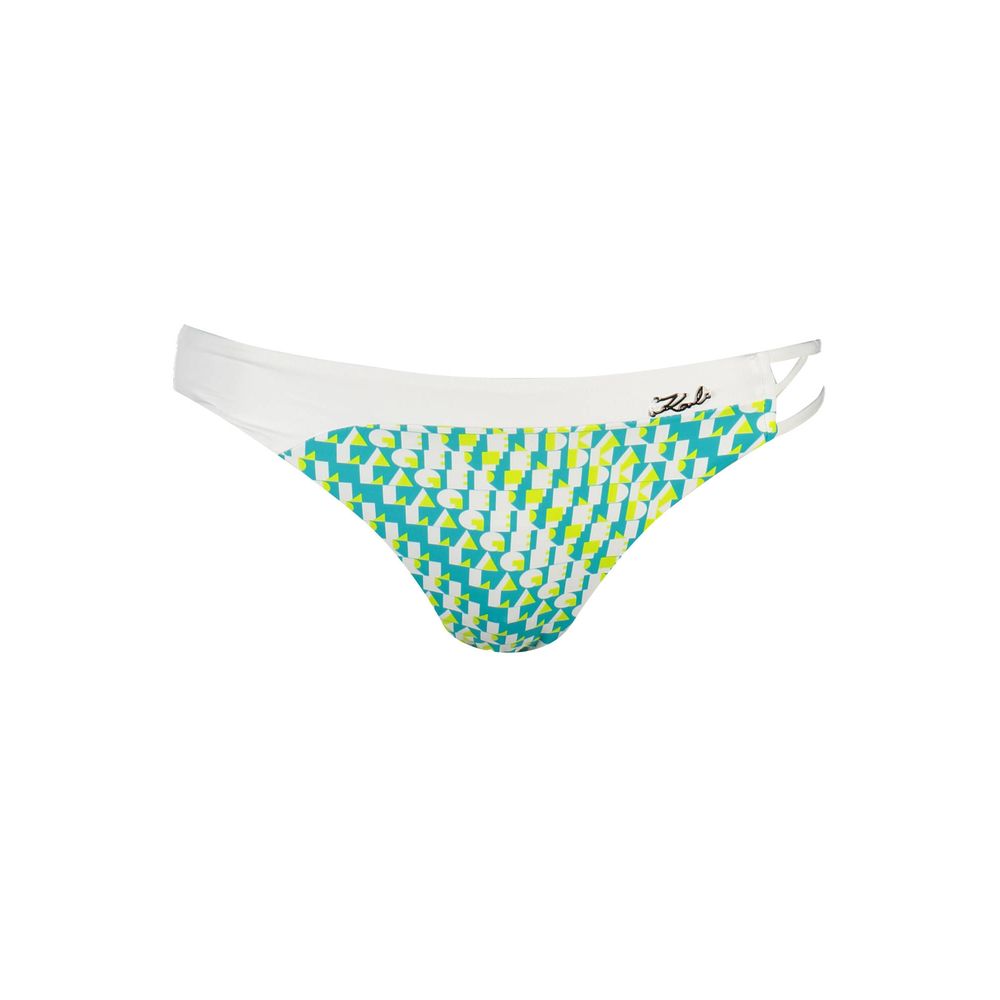 Slip de bain Karl Lagerfeld vert en polyamide pour femme