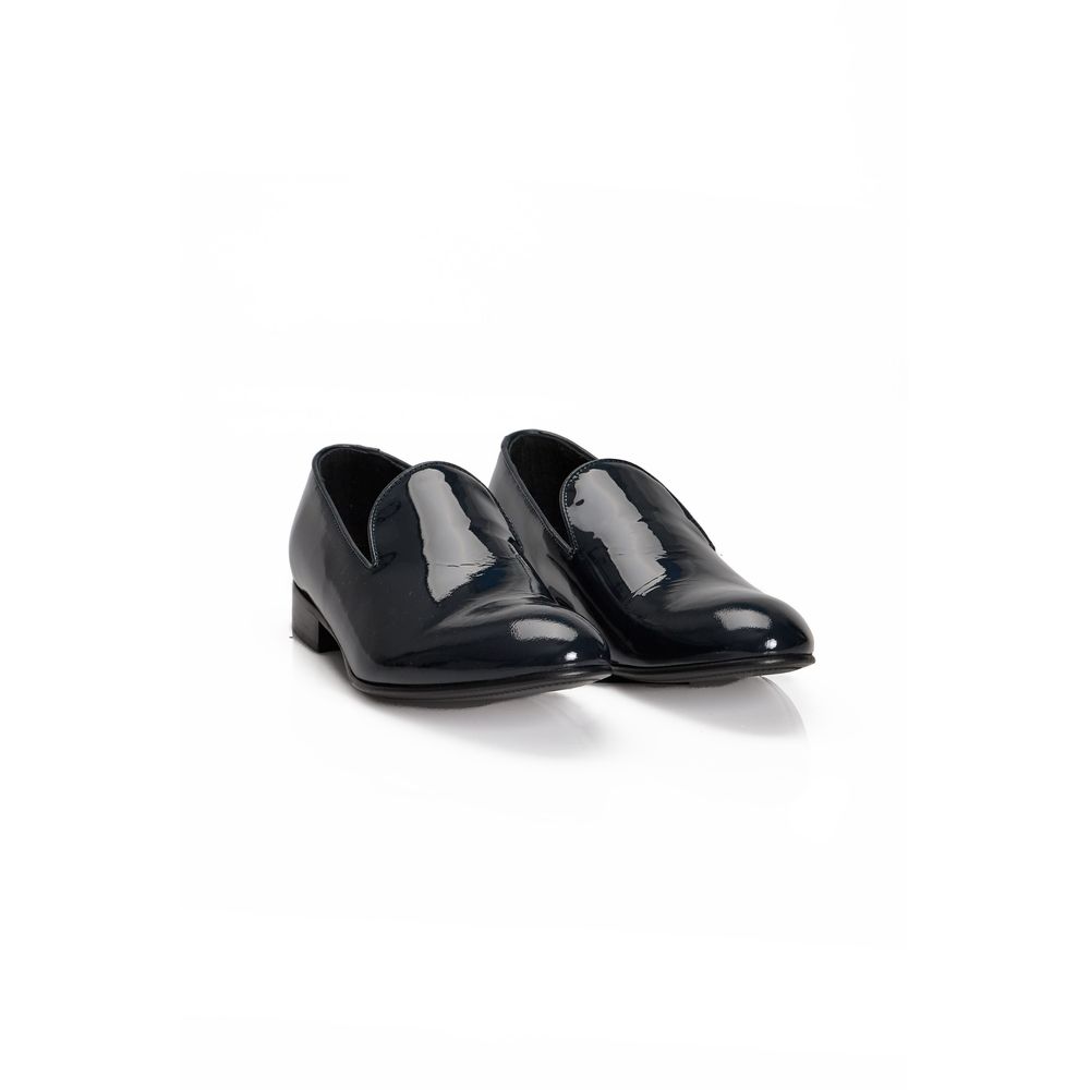 Roberto Pepe Luxury Blue Calfskin Men Loafer