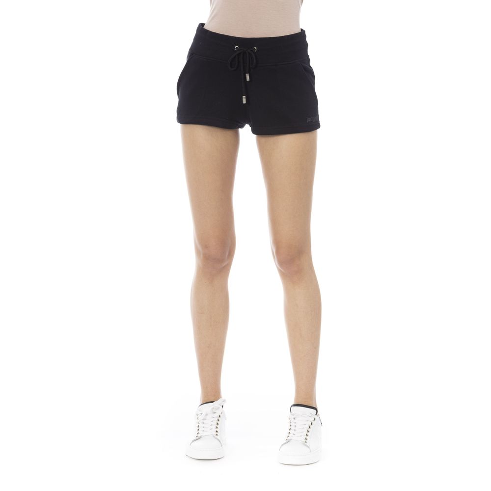 Short femme en coton noir Just Cavalli