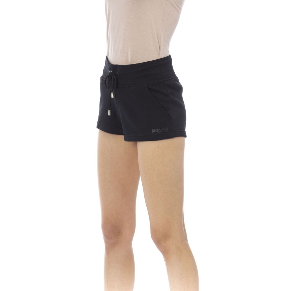 Short femme en coton noir Just Cavalli