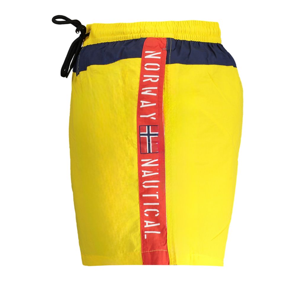 Norvège 1963 Boxer de bain homme en polyester jaune