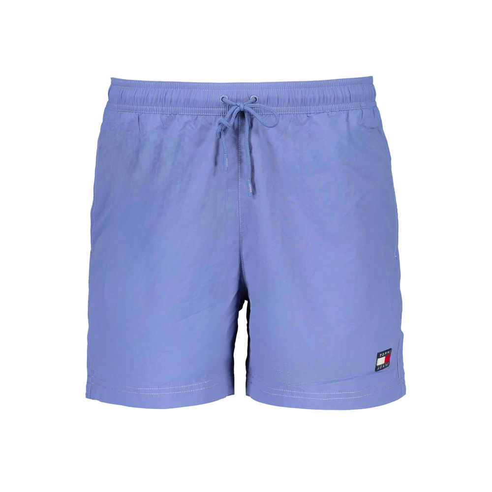 Slip de bain en nylon bleu Tommy Hilfiger