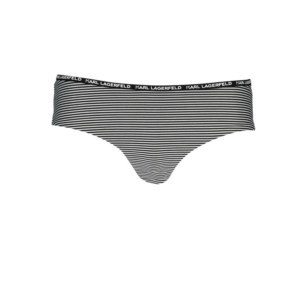 Slip de bain femme Karl Lagerfeld noir en polyamide
