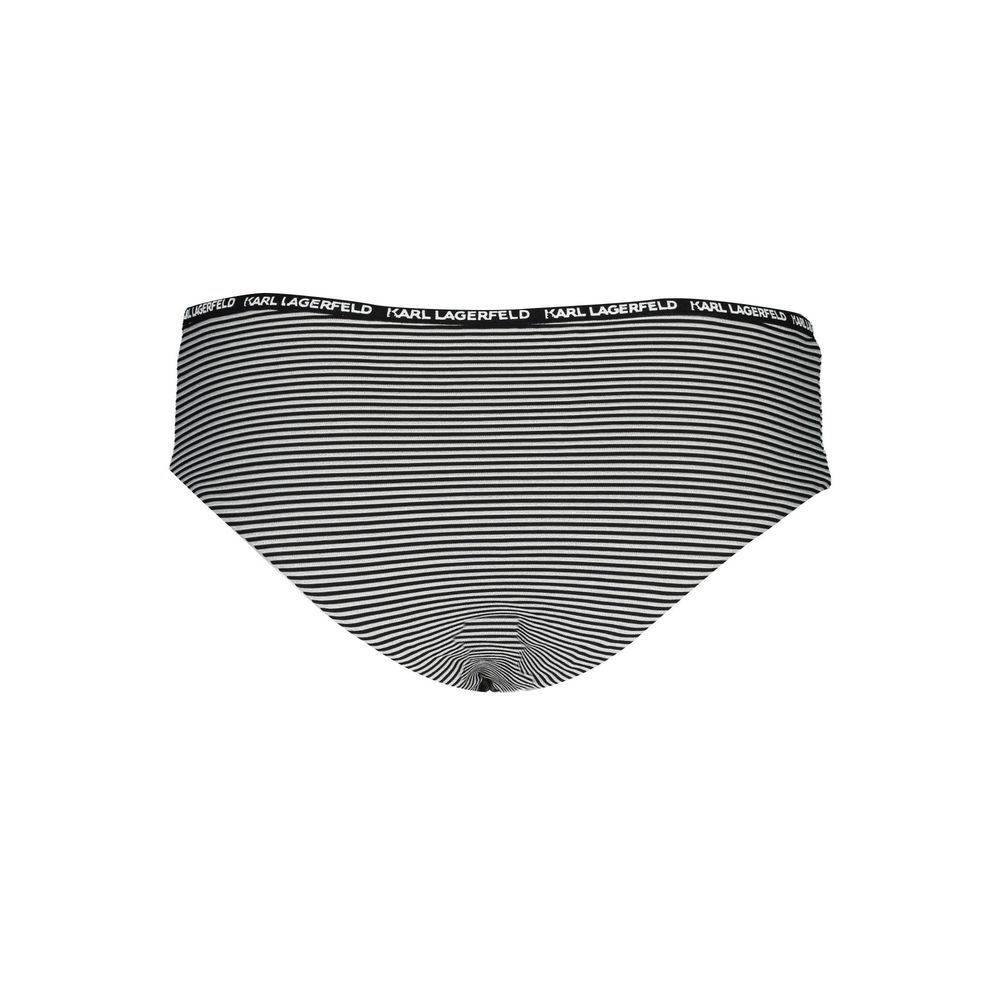 Slip de bain femme Karl Lagerfeld noir en polyamide