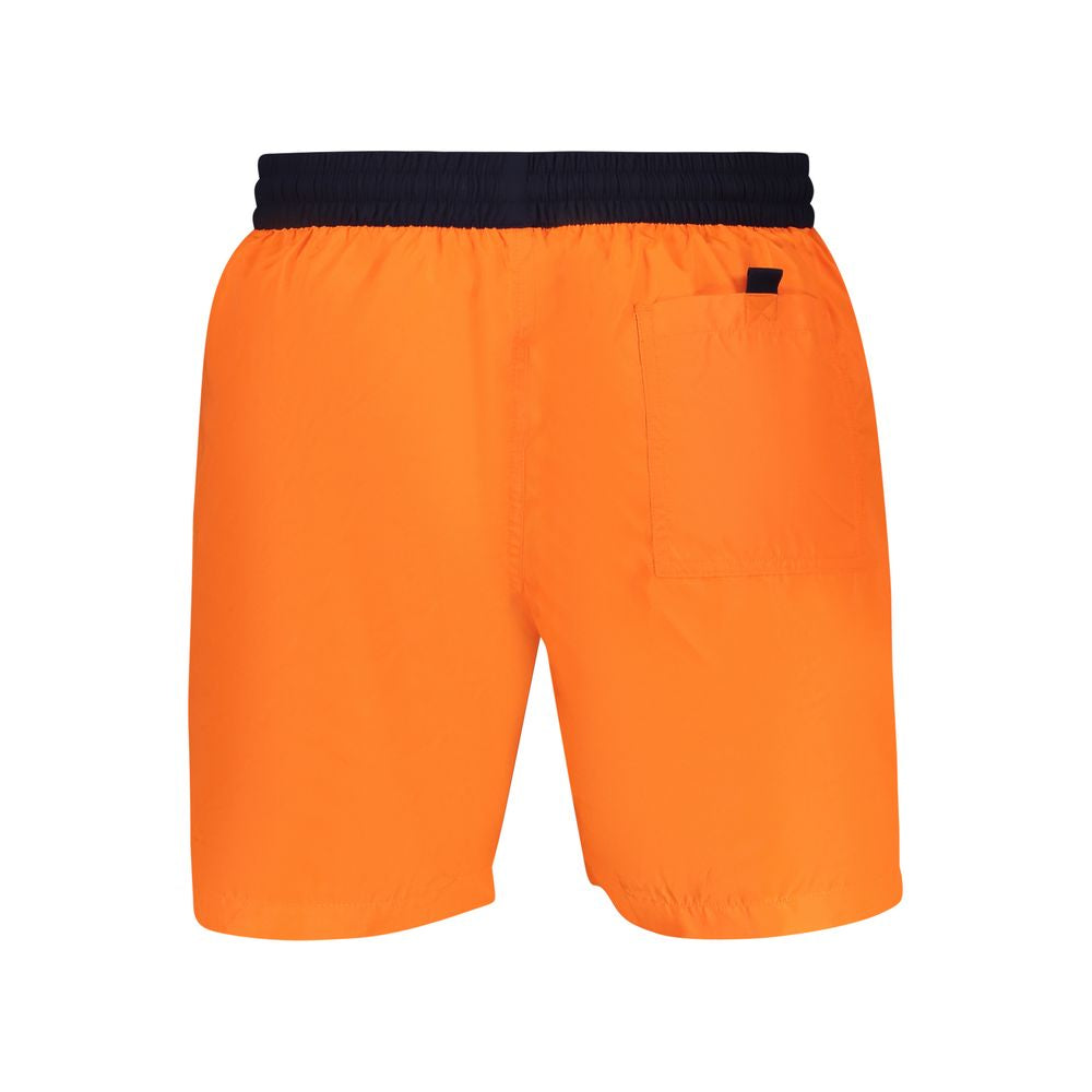 Norvège 1963 Orange Polyamide Boxer de bain homme