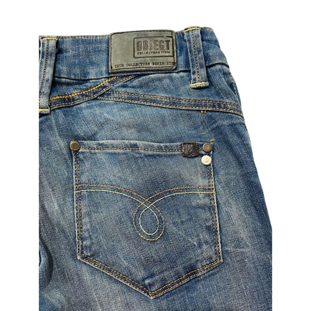 Object Blue Cotton Women's Jeans