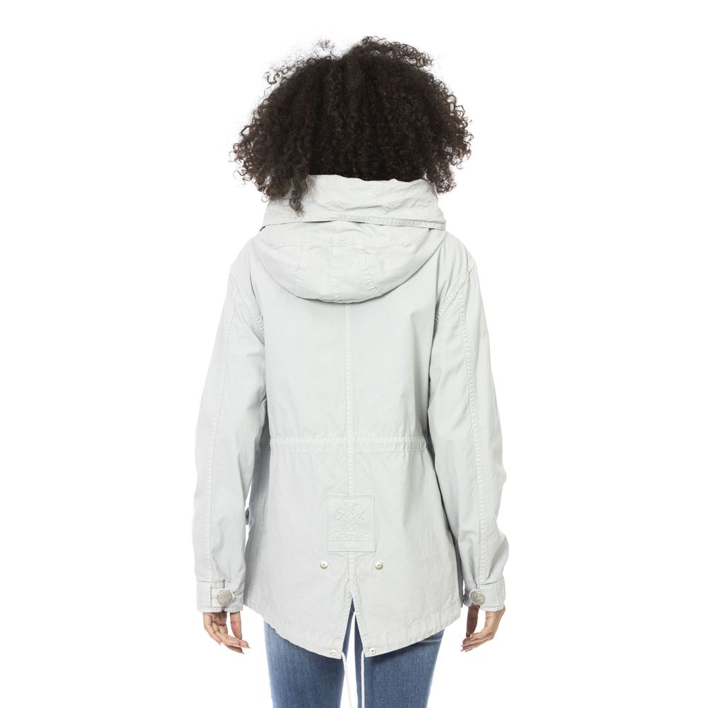 Parka Femme en Coton Argenté Mr&Mrs Italy