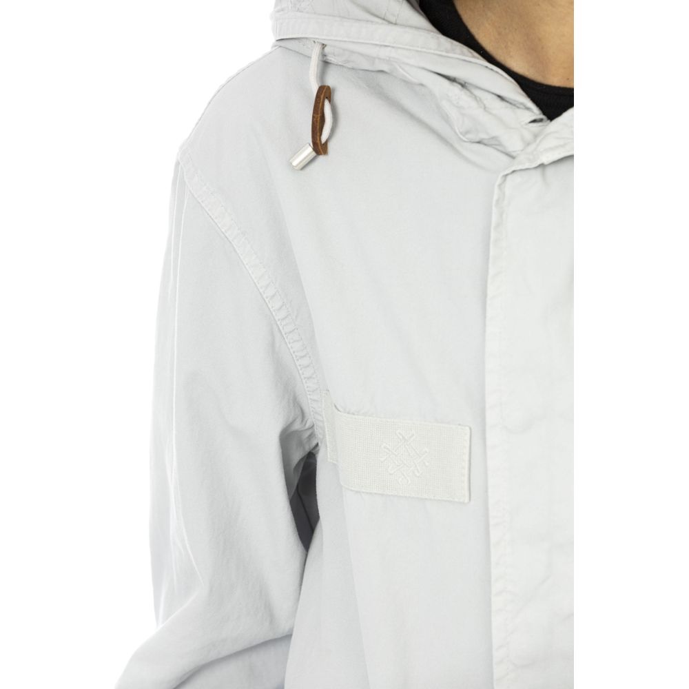 Parka Femme en Coton Argenté Mr&Mrs Italy