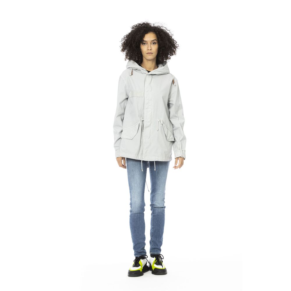 Parka Femme en Coton Argenté Mr&Mrs Italy