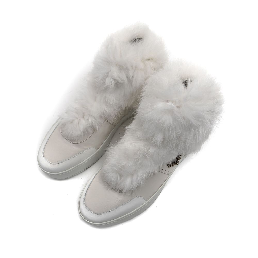 Baskets Femme Blanches en Coton Mr&Mrs Italy