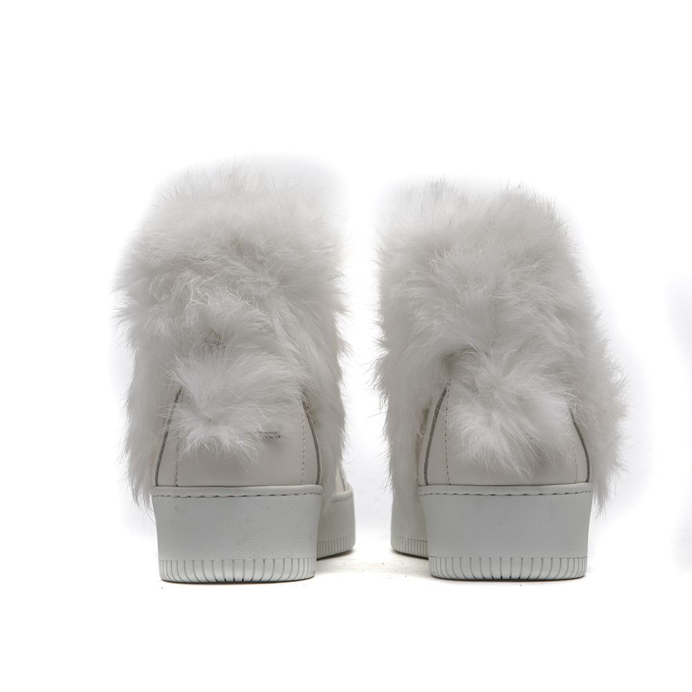 Baskets Femme Blanches en Coton Mr&Mrs Italy