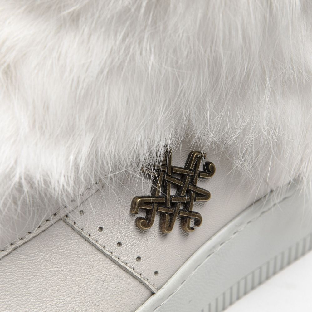 Baskets Femme Blanches en Coton Mr&Mrs Italy