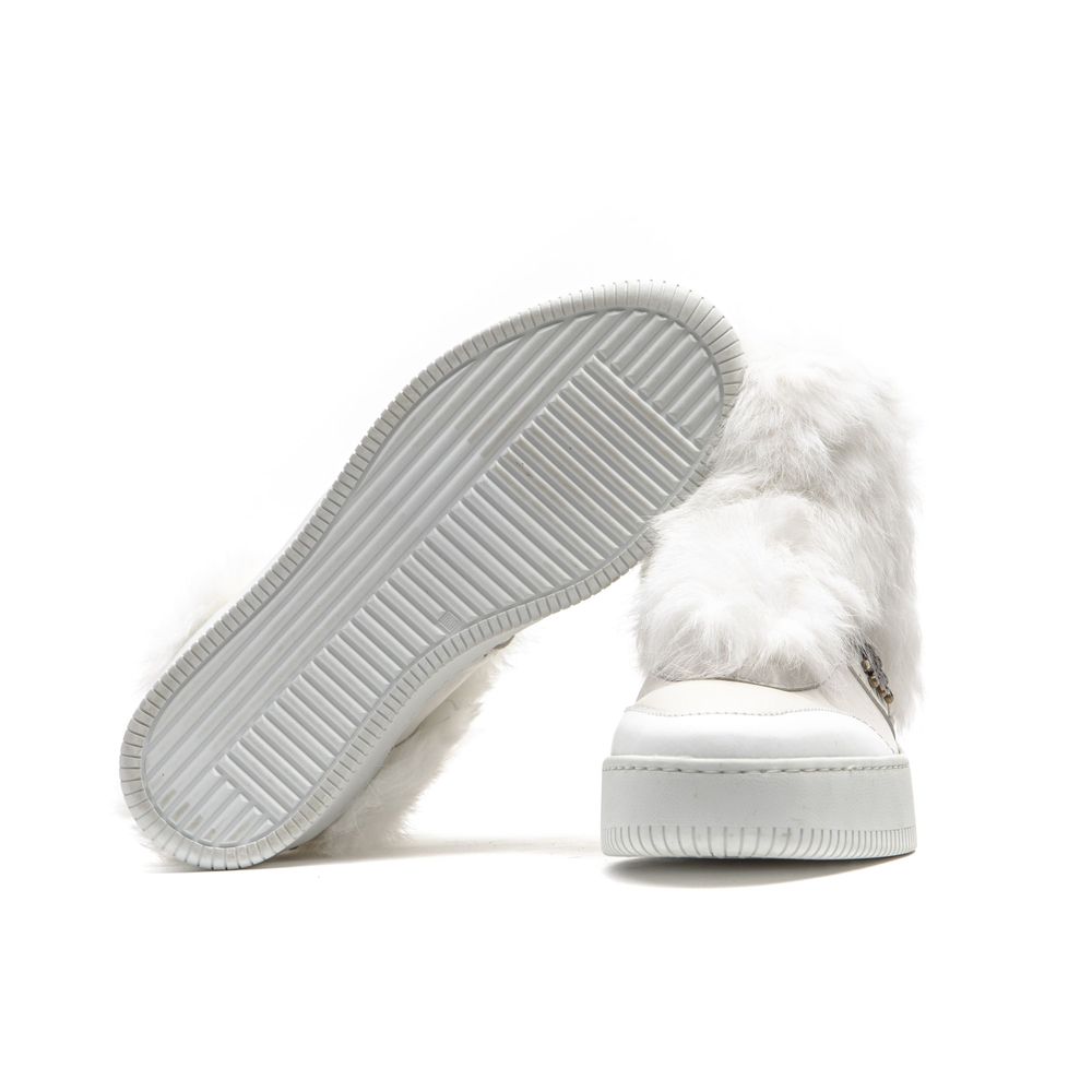 Baskets Femme Blanches en Coton Mr&Mrs Italy