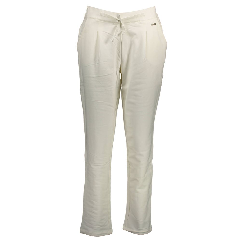 U.S. POLO ASSN. Pantalon Blanc en Coton pour Femme