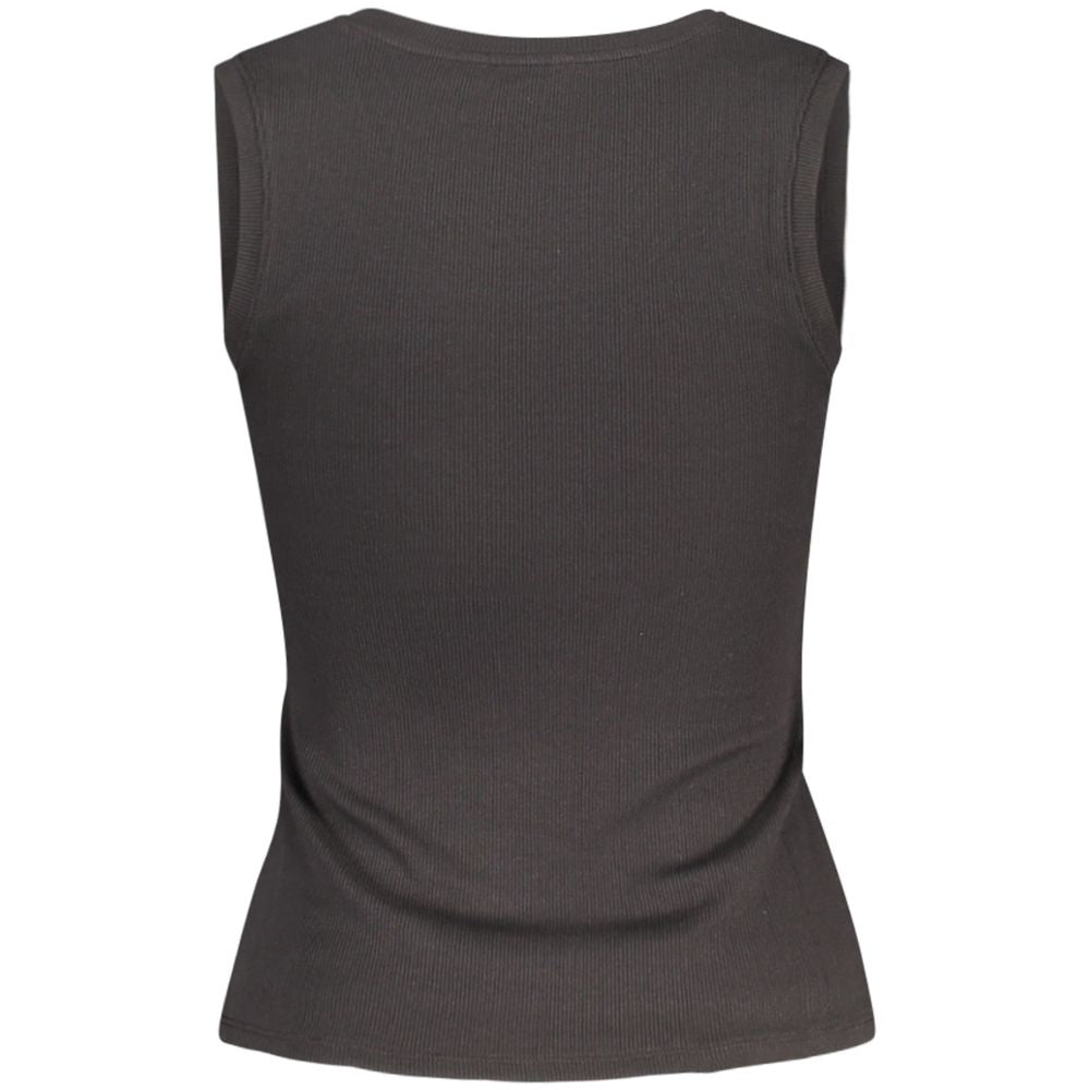 Débardeur noir en coton pour femme Tommy Hilfiger