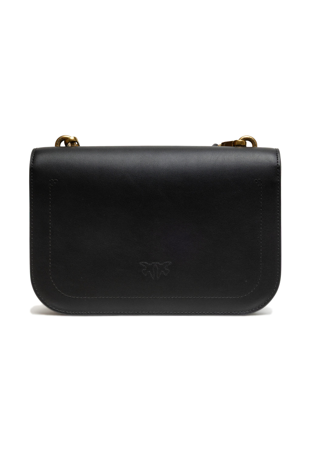 Sac porté épaule Love Bell Classic PINKO en cuir noir